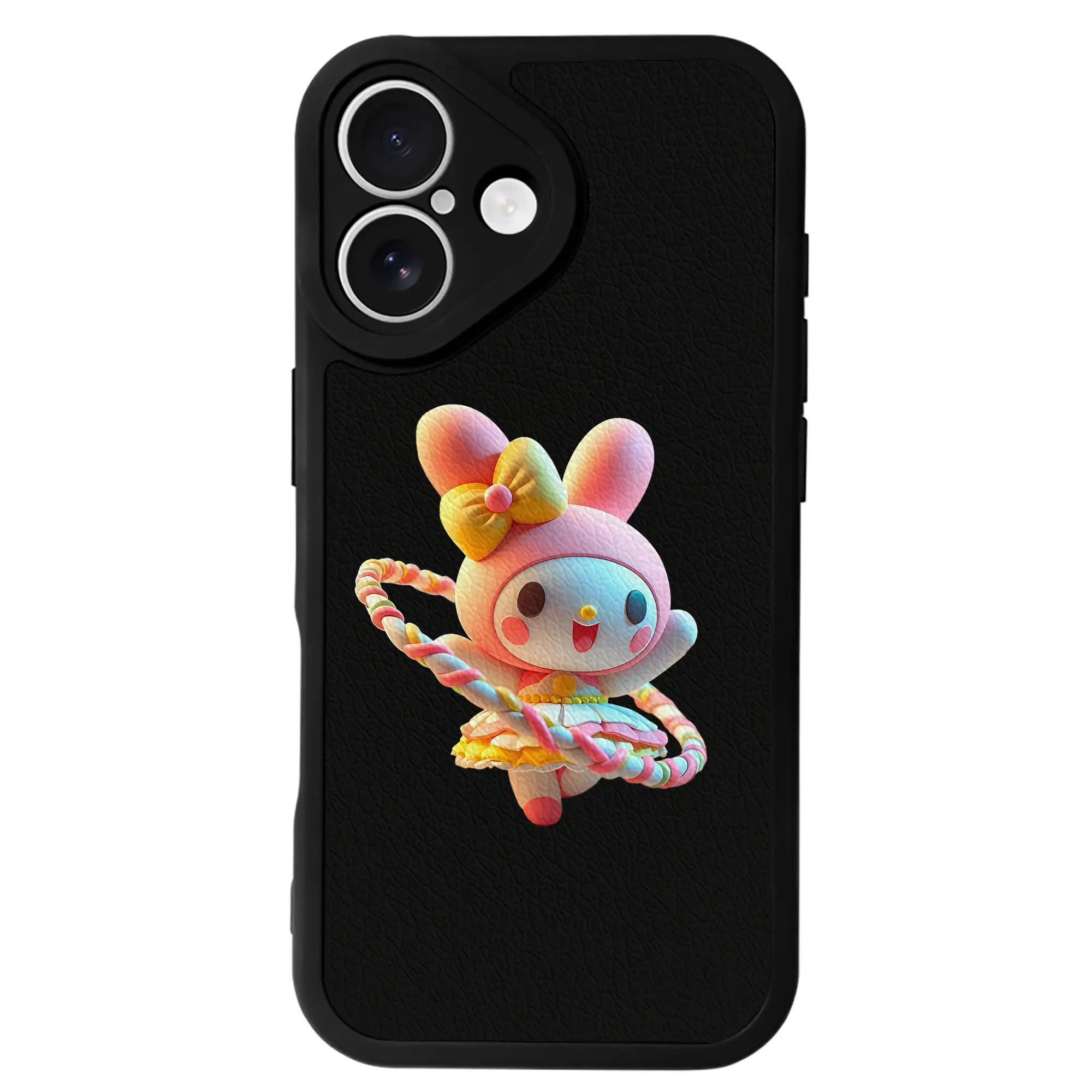 サンリオ グッズ,マイメロディ - IPhone 16シリーズ対応 ・ シリコンスマホケース ・ レザー調 ・ 高精度フィット ・ 耐衝撃 ・ ワイヤレス充電対応 ・ 精密カット